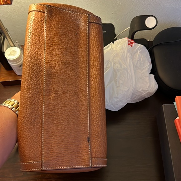 Dooney Burke Lt Brown/Tan leather purse. - Picture 3 of 4